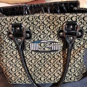 Guess Purse Brown w/Rhinestones